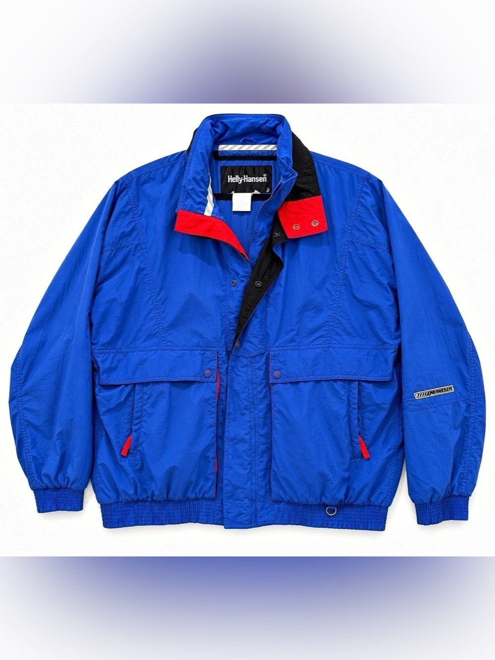 Vintage Helly Hansen Blue & Red Colorblock Lightweight Jacket L